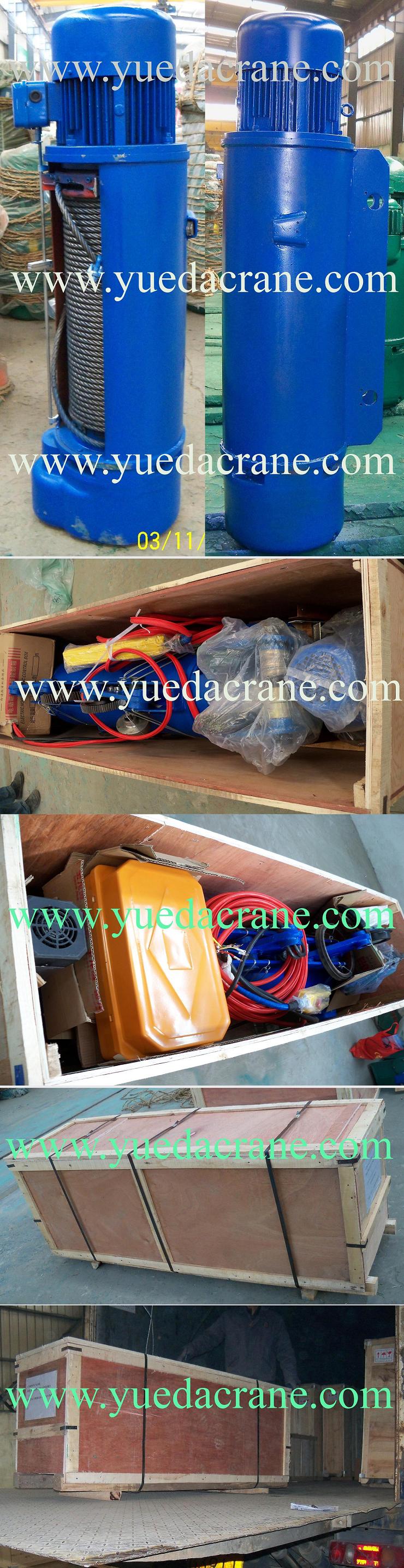 CD model wirerope electric hoist to Nigeria
